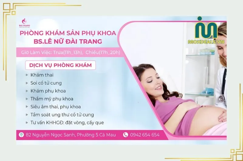 Phòng Khám Sản Phụ Khoa - Bs. Lê Nữ Đài Trang